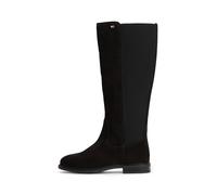 Tommy Hilfiger Botas altas Chelsea Fw0fw09574High de ante con bandera esmaltada para mujer, Black, 41 EU