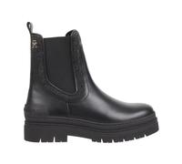 Tommy Hilfiger - Botín Chelsea Femenino de Fieltro - Shoes - Mujer - Negro - 40 EU -