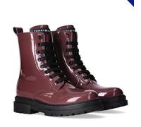 Tommy Hilfiger, Botín cierre con cremallera y cordones para niñas, Kessy, Bordeaux, 39