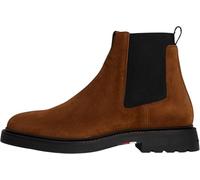 Tommy Hilfiger Botines Chelsea Hombre Comfort de ante, Marrón (Coconut Grove), 40
