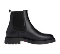 Tommy Hilfiger Botines Chelsea Hombre Comfort de piel, Negro (Black), 42