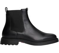 Tommy Hilfiger Botines Chelsea Hombre Comfort de piel, Negro (Black), 45