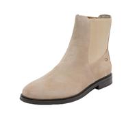 Tommy Hilfiger Botines Chelsea Mujer Boots Flag Suede Planos, Beige (Beige), 36 EU