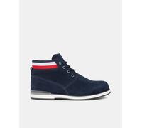 Tommy Hilfiger Botines de hombre en ante con cordones. Azul marino 40