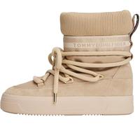 Tommy Hilfiger Botines de media caña Mujer Logotape Warm impermeables, Beige (Horseradish), 42