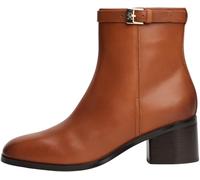 Tommy Hilfiger Botines Mujer Buckle Riding Mid Heel de piel, Marrón (Cinnamon Bark), 37