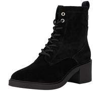 Tommy Hilfiger Botines Mujer Suede Mid Heel Laceup con tacón, Negro (Black), 40 EU