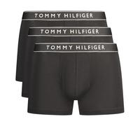 Tommy Hilfiger Calzoncillos bóxer Hombre Pack de 3 Trunks con Logotipo en la Cintura, Negro (Blk/Blk/Blk), M