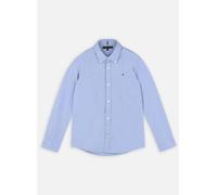 Tommy Hilfiger Camisa Chicos Oxford Tejido elástico, Azul (Calm Blue), 8 Años