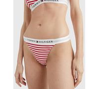 Tommy Hilfiger Mujer Parte Inferior de Bikini Cheeky Bikini Deportivo, Rojo (TH Original Stripe/Primary Red), M