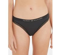 Tommy Hilfiger Braga con encaje y logo tonal. Negro 36
