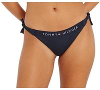 Tommy Hilfiger Braguita de Bikini para Mujer Side Tie Cheeky Bikini para Anudar en los Laterales, Azul (Desert Sky), L