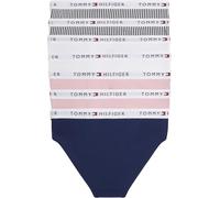 Tommy Hilfiger Braguitas Pack de 7 Chicas con Logotipo en la Cintura, Multicolor (Bon Pink/Navy/Ithaca/White), 12-14 Años