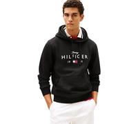 Tommy Hilfiger Brand Love Big Hilfiger Hoodie Mw0Mw41427 Sudadera con Capucha, Black (Black), L para Hombre