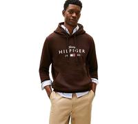 Tommy Hilfiger Brand Love Big Hilfiger Hoodie Mw0Mw41427 Sudadera con Capucha, Brown (Chocolate), M para Hombre
