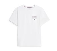 Tommy Hilfiger - Brand Love Left Chest Tee - Tops - Hombre - Blanco - L -