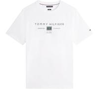 Tommy Hilfiger Brand Love Mono Stack tee Mw0mw42365 Camiseta S/S, White (White), M para Hombre