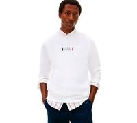 Tommy Hilfiger Brand Love Sweatshirt Mw0mw41428 Sudadera Pullover, Blanco (Blanco), L Hombre, Blanco (Blanco), L