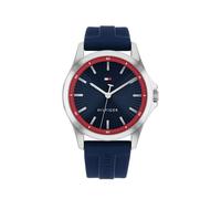 Tommy Hilfiger Reloj analógico de Cuarzo Hombre con Correa de Silicona Azul Marino