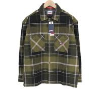 Tommy Hilfiger Brushed Check Hombre Camisa 2XL Sobrecamisa Franela Grueso Botón