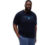 Tommy Hilfiger BT-Brand Love Mono Stack tee-B MW0MW44053, Azul, 4XL_Plus