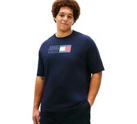 Tommy Hilfiger BT-Brand Love Text Box tee-b Mw0mw44054 Camiseta S/S, Blue (Desert Sky), 5XL Grande para Hombre