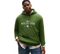 Tommy Hilfiger BT-Brndlove Big Hilfiger Hoody-B Mw0Mw42997 Sudadera con Capucha, Green (Mountain Pine), XXL Grande para Hombre