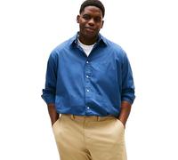 Tommy Hilfiger BT-Flex Poplin Solid RF Shirt Mw0Mw43026 Camisa L/S, Blue (Aegean Sea), 4XL Grande para Hombre