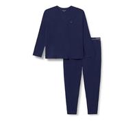 Tommy Hilfiger BT LS Jersey PJ Set Cuffed Um0Um03723 Conjunto, Blue (Preppy Navy), 4XL para Hombre