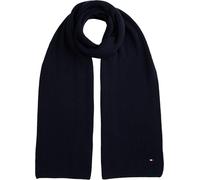 Tommy Hilfiger Bufanda Hombre Flag Pima Cotton de canalé, Azul (Space Blue), Talla Única