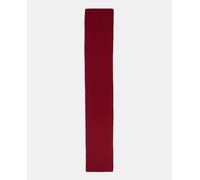 Tommy Hilfiger Bufanda lisa de algodón en rojo con bandera corporativa. Rojo