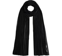 Tommy Hilfiger Tommy Script Chiffon Scarf Aw0Aw18049 Bufanda Ligera, Black (Black), Taille Unique para Mujer