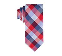 Tommy Hilfiger Buffalo - Corbata de tartán para hombre - Rojo - Regular