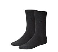 Tommy Hilfiger - Calcetines a cuadros para hombre, Negro, 37-39