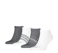 Tommy Hilfiger Calcetines clásicos para hombre Giftbox, Gris Melange/Blanco, 66-68