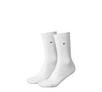 Tommy Hilfiger Calcetines clásicos para mujer (2 unidades), Blanco, 39-42