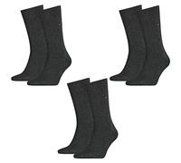 TOMMY HILFIGER Calcetines de negocios para hombre, clásicos, paquete de 10 unidades, Negro , 9-11 (6 Pairs)