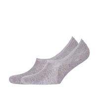 Tommy Hilfiger Men Footie, Middle Grey Melange, 39/42, Pack Of 2