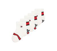 Tommy Hilfiger Flag Sock 6 Pack Ecom, Marcar Pack de 6 calcetines Ecom bebé unisex, White, 023