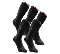 Tommy Hilfiger Calcetines para hombre, 5 pares, clásicos, informales, de negocios, Negro , 43-46