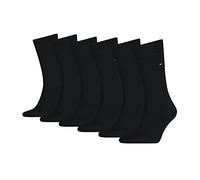 Tommy Hilfiger Calcetines para hombre ECOM pack de 6 unidades azul negro 75% algodón 39-42 43-46 47-49, negro, 43-46, Negro, 43