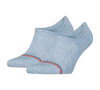 Tommy Hilfiger Calcetines unisex Footie (paquete de 2), azul, 35-38
