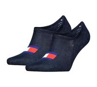 Tommy Hilfiger Footie Calcetines, Azul Marino, 39/42 (Pack de 2) Unisex