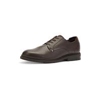Tommy Hilfiger Calzado Derby Hombre Flexible Leather de Piel Granulada, Marrón (Cocoa), 42 EU