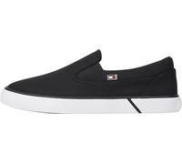Tommy Hilfiger Calzado Mujer Canvas Slip-On Mocasín, Negro (Black), 36