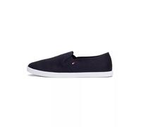 Tommy Hilfiger Calzado Mujer Canvas Slip-On Sneaker Mocasín, Azul (Space Blue), 39