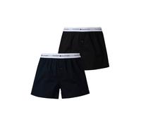 Tommy Hilfiger Calzoncillos bóxer Pack de 2 Hombre de algodón, Negro (Navy Blue/Black), S