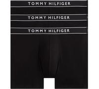 Tommy Hilfiger Calzoncillos Tipo bóxer 3P para Hombre, DTM UM0UM03880, Color Rojo (Negro/Negro/Negro), Talla S