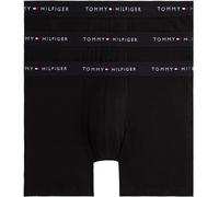 Tommy Hilfiger Calzoncillos bóxer Hombre Pack de 3 de algodón, Negro (Blk/Blk/Blk), S