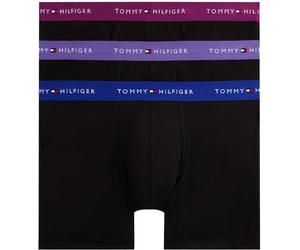 Tommy Hilfiger Calzoncillos bóxer Hombre Pack de 3 de algodón, Negro (RCH MUL/Wdge BLU/Mon Prple), S